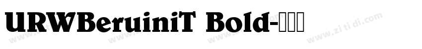 URWBeruiniT Bold字体转换